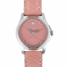GUCCI 126.5 G Timeless Date 12 Diamonds Shell Dial Ladies  display picture 1