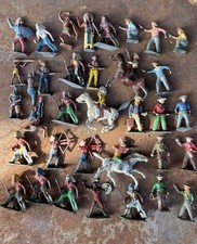 Vintage Barclay Other Cowboys Indians Lead Toys - Vintage Lot Of 35