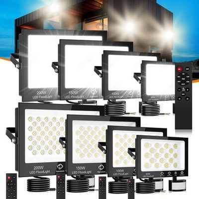 LED Fluter Außen Strahler Flutlicht Scheinwerfer Arbeitsleuchte Gartenlampe 230V
