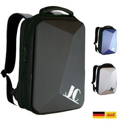 Laptoprucksack 15,6  | Anti-Diebstahl & Hardcase | Wasserdicht & USB-Port