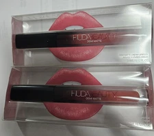 2pc Huda Beauty Demi Matte Cream Lipstick GAME CHANGER .12 oz. Free Shipping