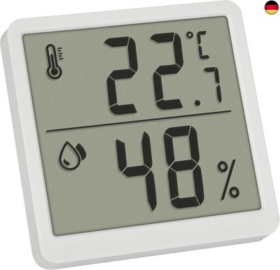 TFA Dostmann Digitales Thermo-Hygrometer Innen, 30.5059.02, Thermometer und