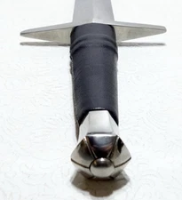 Medieval Crusader Dagger Short Sword High Carbon Steel Blade,Leather Grip Knight