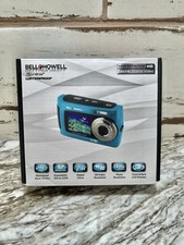 Bell  Howell 2 View 18.0MP Waterproof Selfie Digital Camera Blue TESTED