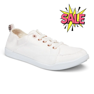 #ad Vionic Beach Pismo Women’s Canvas Casual Sneakers Slip On Comfort Washable Shoe $57.99