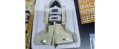 1980s Popy Machine Robo Series MR-14 Space Shuttle Robot Japan (box heavy wear)
