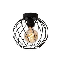 Deckenleuchte Metall Schwarz Wohnzimmer Esszimmer E27 Ø25 Cm Deckenlampe Rund