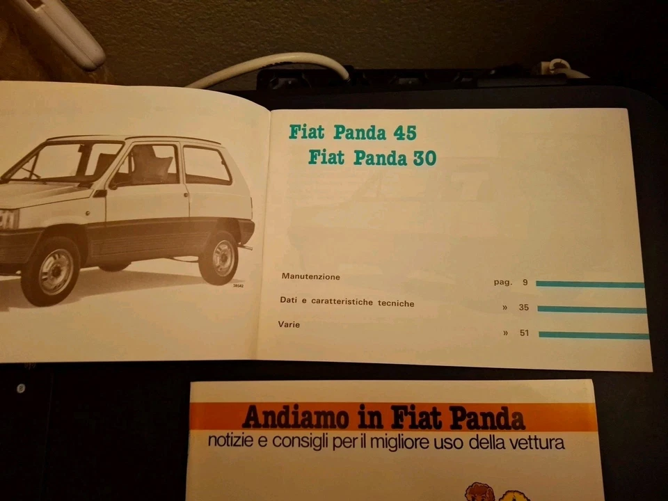 FIAT PANDA LIBRETTO USO E MANUTENZIONE 1981 + ANDIAMO IN FIAT PANDA-COME NUOVO - Immagine 2 di 4
