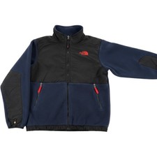 The North Face Denali Fleece Jacket Youth L 14/16 Navy Black Full Zip Coat