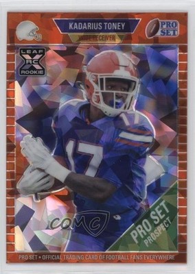 2021 Leaf Pro Set Metal Orange Crystals 5/7 Kadarius Toney #50 Rookie RC 1u5y