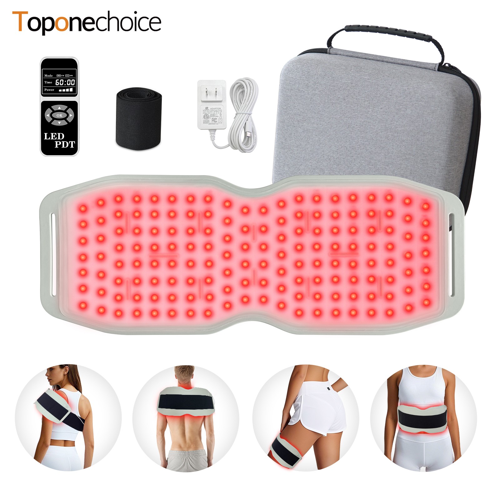 Rotlichttherapie 850/940nm Nahinfrarot Taillengürtel Wickelpad Schmerzlinderung