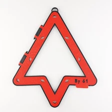 Magic Rack Carry Case Hard Template Sheet Holder/Carrier 9/10 Ball (Red)