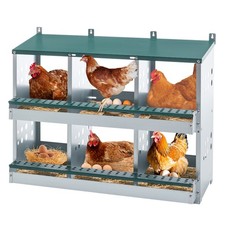 Chicken Nesting Box for Laying Eggs Roll Away Chicken Laying Boxes Easy to Clean
