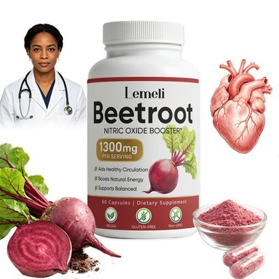 Share Lemeli Beetroot - 1300mg, Lemeli Beet Root Supplement 60 Capsules