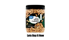 Great Value Deluxe Whole Cashews, 30 oz