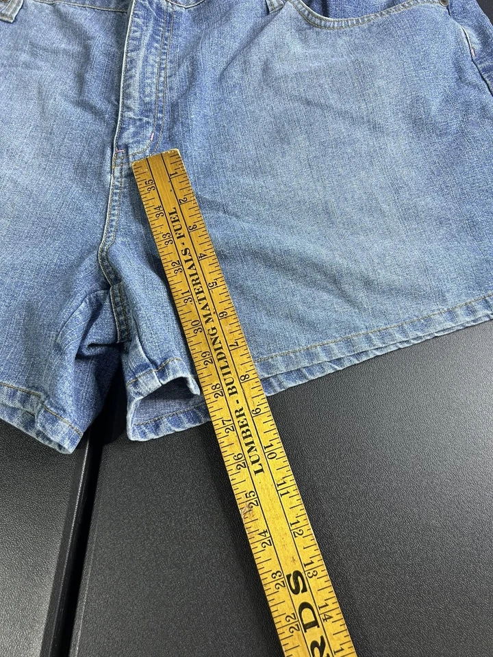 Шорты женские Zana Di 24 джинсовая ткань с высокой талией повседневные классические 5 карманов винтажный стиль - Изображение 2 из 4