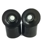 70mm x 50mm LONGBOARD CRUISER WHEELS 78A Smoke Black Clear - Made in USA