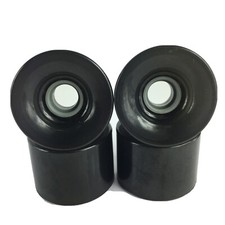 70mm x 50mm LONGBOARD CRUISER WHEELS 78A Smoke Black Clear - Made in USA