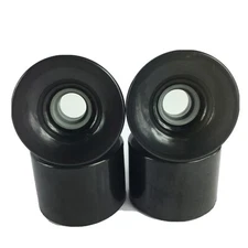 70mm x 50mm LONGBOARD CRUISER WHEELS 78A Smoke Black Clear - Made in USA