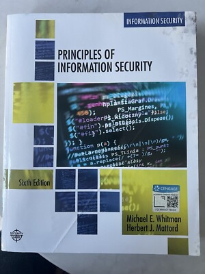 Principles of Information Security by Herbert Mattord, Michael Whitman Paperback