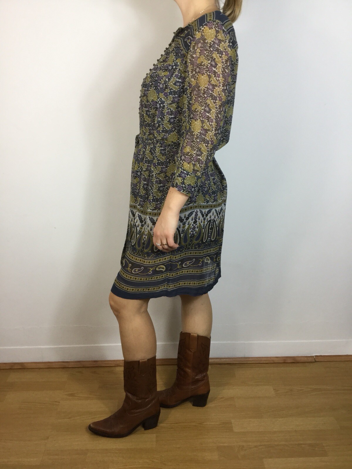 massimo dutti green dress