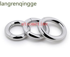 Magnetic Ball Stretcher Stainless Steel Scrotum Metal Chastity Rings Device