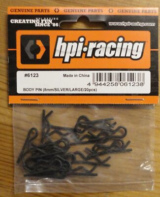 HPI Racing 8mm Body Clips (20 Pcs.) HPI6123