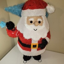 WONDERSHOP At Target Lit Tinsel Santa 32  Height Not Original Box