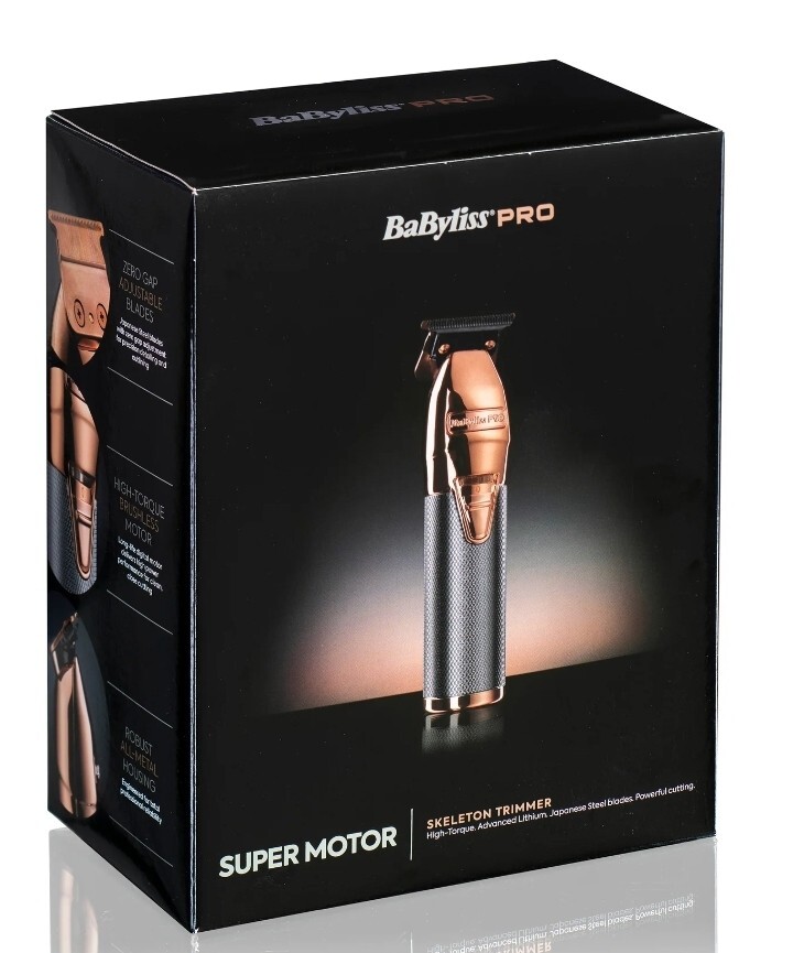 BaByliss Pro Super Motor Skeleton Trimmer Rose Gold UK