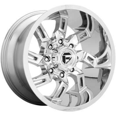 20x9 +1 Fuel 1PC D746 Lockdown 6x5.5 Chrome Wheels (Set of 4)