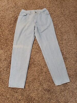 Vintage Wrangler Mom Jeans Size 12x32 High Waist Jeans 80s 90s MSR01IW (19) 