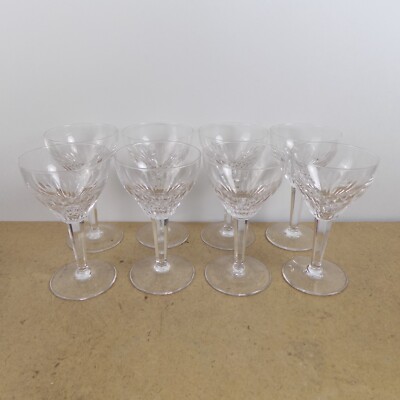 8 Royal Leerdam Rubato Crystal 5.6'' Burgundy Wine Glasses