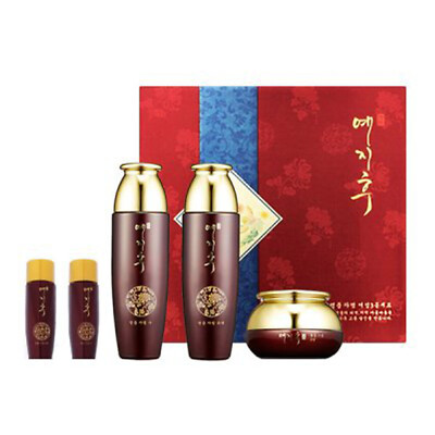 Yezihu Red Ginseng 3pcs Set Anti-wrinkle & Hydration (Toner+Emulsion+Cream) 