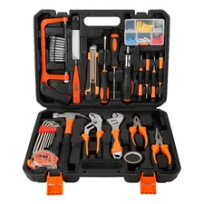 100pc Household Tool Kit - Hammer, Pliers, Wrench & More for Home Repair!