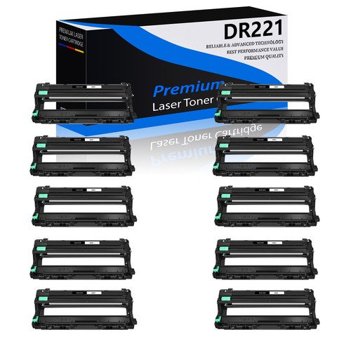 10 Pack DR221CY Compatible Drum Unit for Brother HL-3140CW HL-3170CDW HL-3180CDW