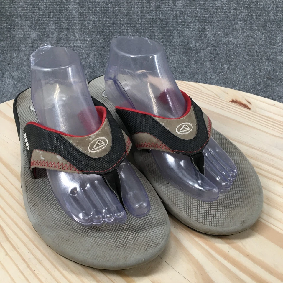 Sandalias Reef para mujer 10 abanicos informales chanclas planas cómodas beige sin cordones Foto 3 de 4