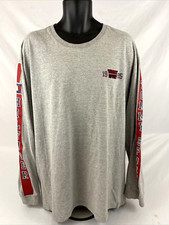 Vtg Mens Tommy Jeans Hilfilger Sport Long Sleeve T-Shirt Sz XXL Gray Spellout