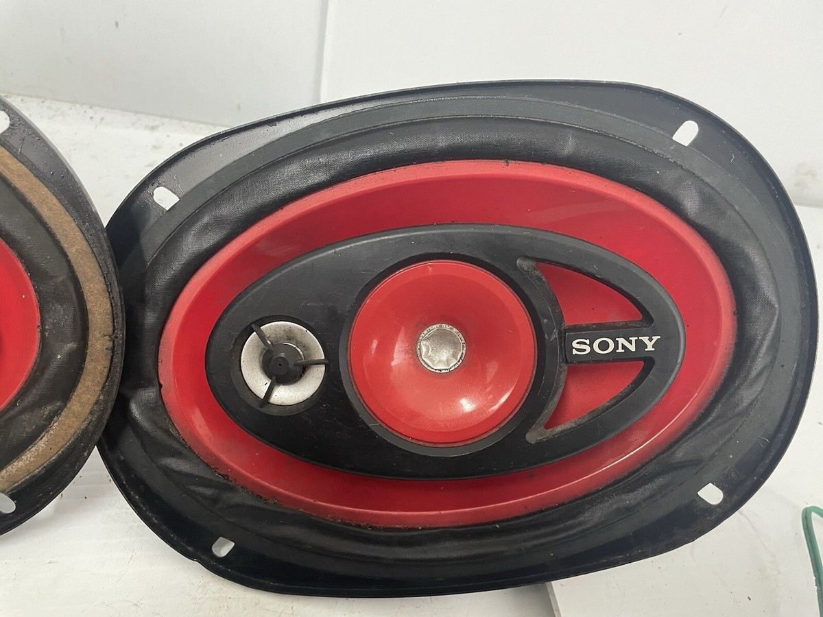 希少】SONY XS-771X 3wayスピーカー【赤黒】【Xplod】 希少