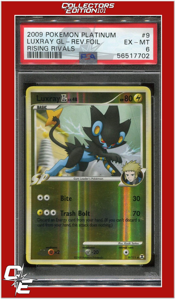 Rising Rivals 9 Luxray GL Reverse Foil PSA 6 | eBay