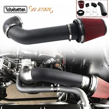 New Air Intake+ Red Filter 4" LS Swap Kit For for LSX LS1 LS2 4.8/5.3/5.7/6.0L