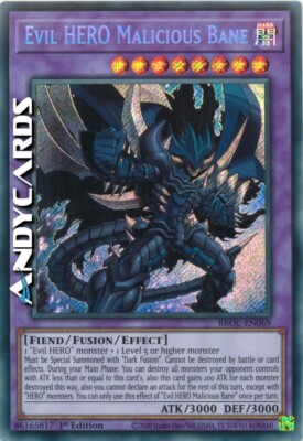 EVIL HERO MALICIOUS BANE (Malicious Bane Böser Held) Secret BROL EN069   1Ed
