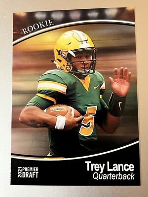 Trey Lance RC 2021 Sage Collectibles Premier Draft #5 North Dakota State