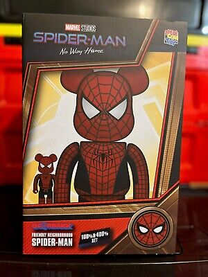 BE@RBRICK FRIENDLY NEIGHBORHOOD SPIDER-MAN 100％ & 400％ BEARBRICK MEDICOM TOY