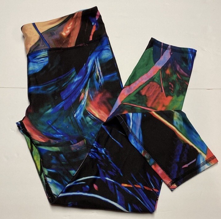 Fabletics Paint Splatter Multicolor Ankle length … - image 4