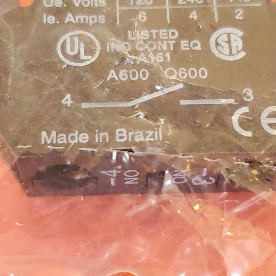 Cutler - Hammer E22B2 Contact Block A1 Black 120V 240V 440V Brazil - Image 2 of 4