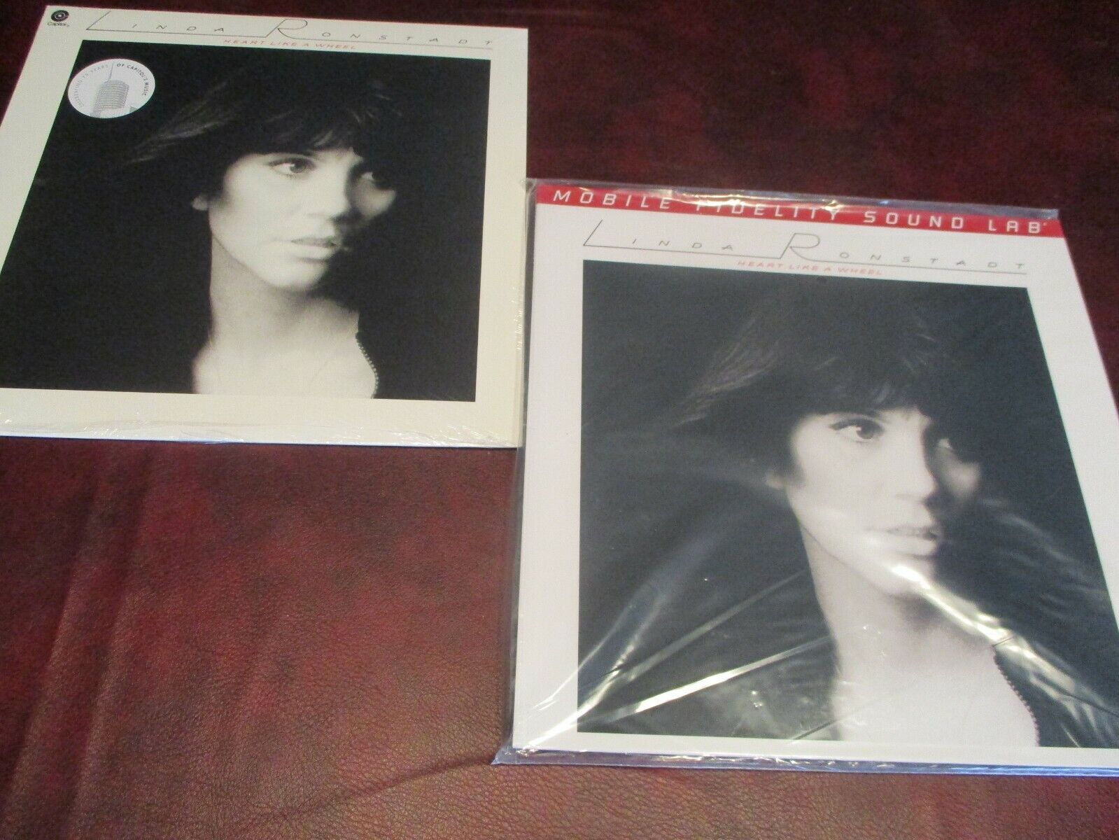 LINDA RONSTADT HEART LIKE A WHEEL 180 GRAM MFSL NUMBERED 769 LP + COMPARISON LP