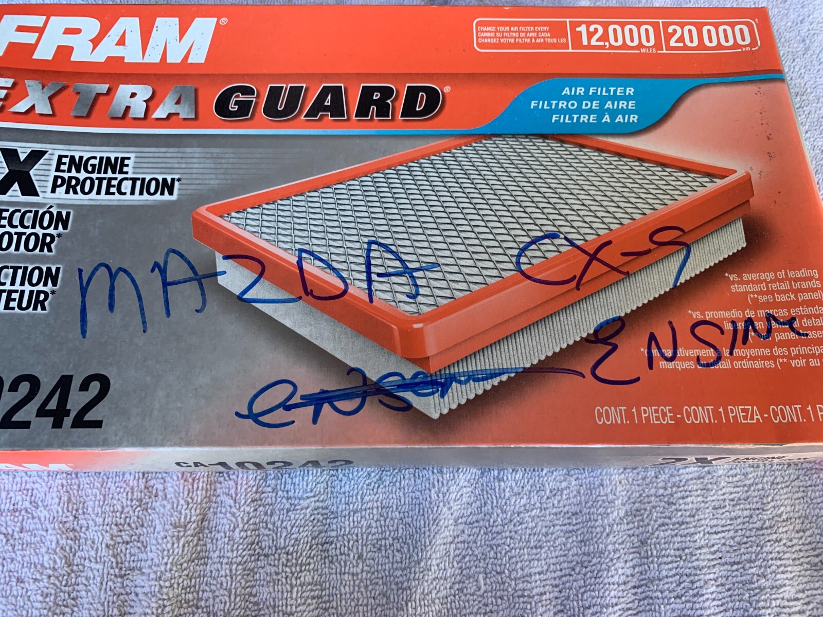 New Open Box FRAM CA10242 Engine Air Extra Guard Filter eBay