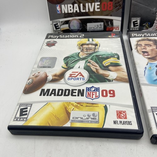 PS2 Sports Lot Of 4 MLB The Show 09 NBA Live 08 FIFA 09 Madden 09 PlayStation 2 - Picture 2 of 8