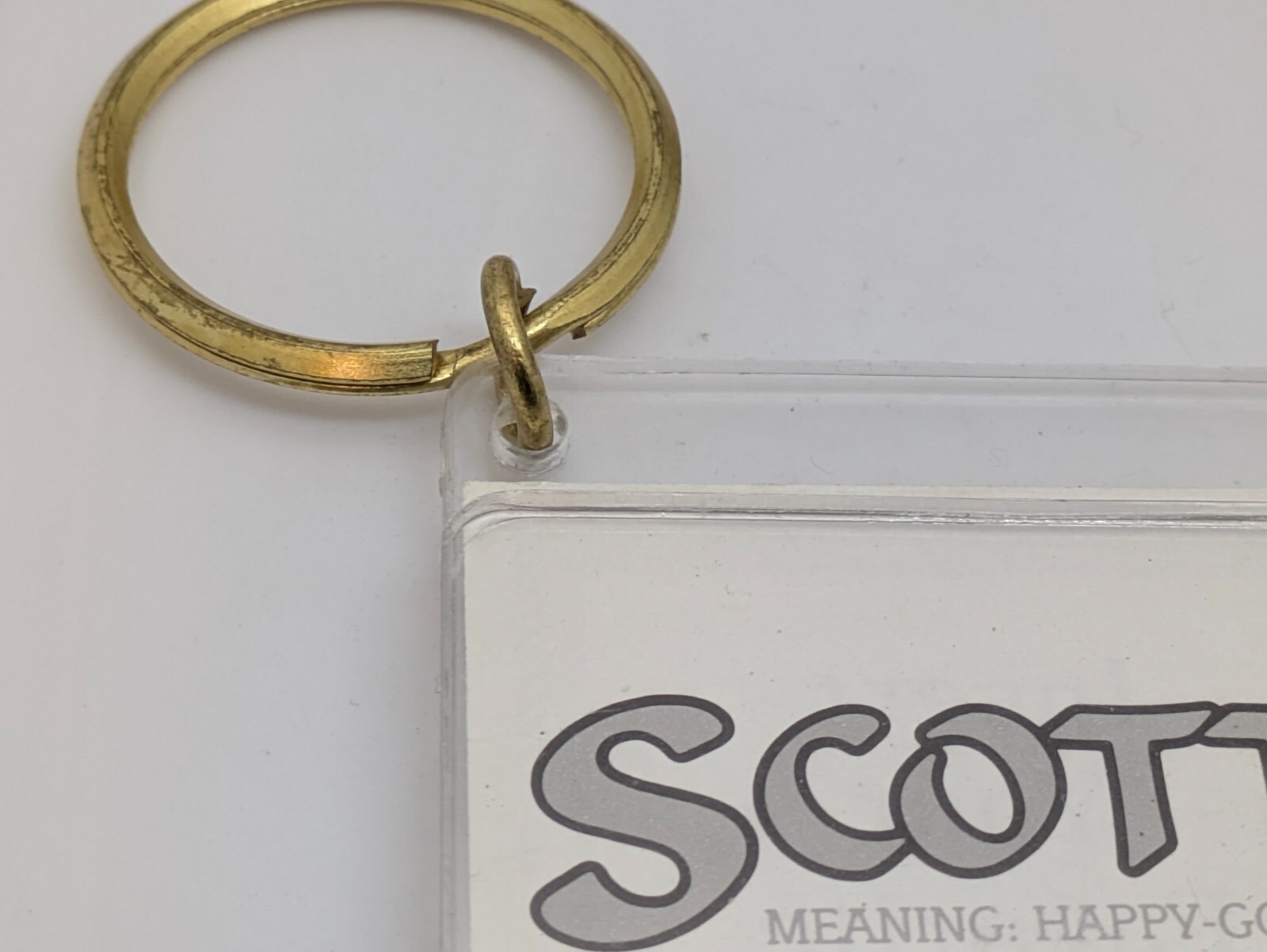Namesake "Scott" Keychain Photo Holder Name Meaning