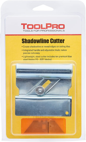 Toolpro Cutter Shadowline Carrelage de Plafond, Coupe-Ombre en Métal - Photo 4/7